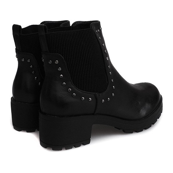 Botas motorizadas com tachas 1643 pretas preto 1
