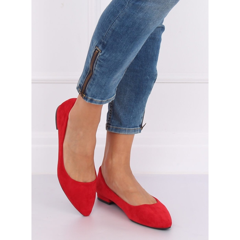 Bailarinas com dedos amendoados vermelho RC-76 Vermelho 2