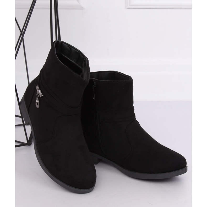 Botas femininas de camurça preta MP-53 pretas preto 1