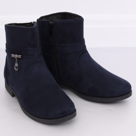 Botas de camurça azul marinho femininas MP-53 Blue 1