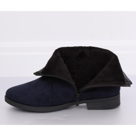 Botas de camurça azul marinho femininas MP-53 Blue azul-marinho 2