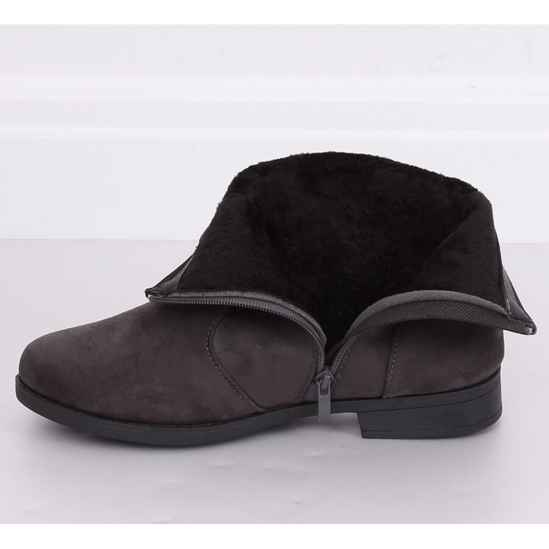 Botas femininas de camurça cinza MP-53 cinza 1
