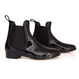 Galochas curtas com borracha SD98 preta preto 1 Galochas curtas com borracha SD98 preta preto 1