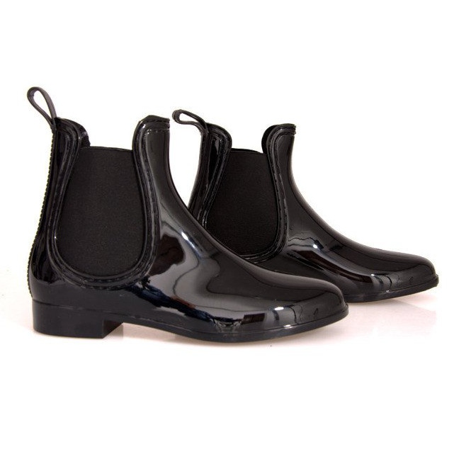 Galochas curtas com borracha SD98 preta preto 1 Galochas curtas com borracha SD98 preta preto 1