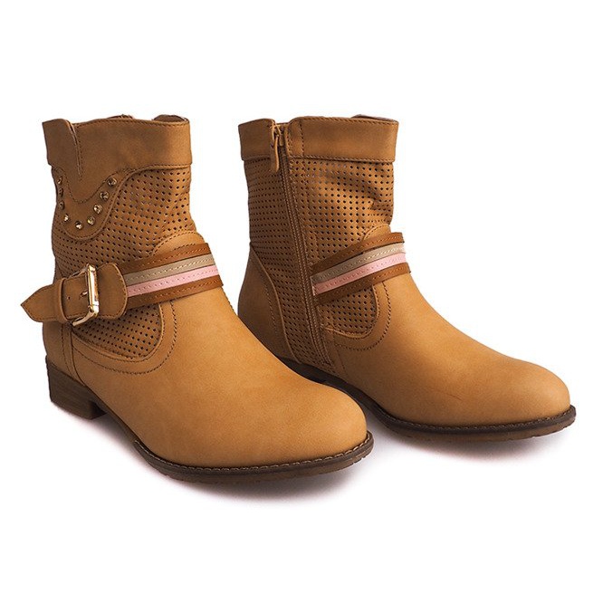 Botas Openwork Cowboy HC230 Camelo castanho 2 Botas Openwork Cowboy HC230 Camelo castanho 2