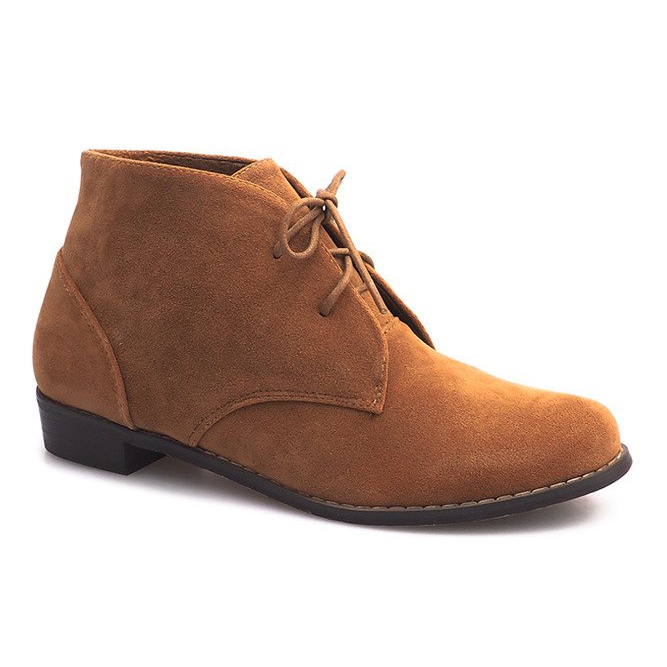 Botas de amarrar A-27 Camel marrom 1