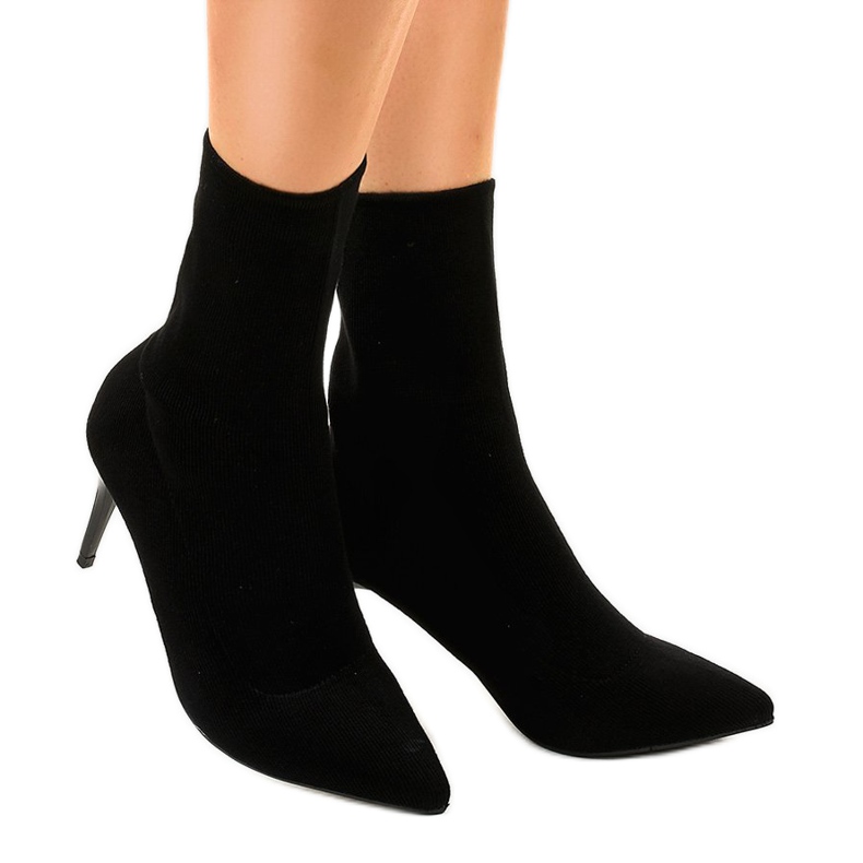 Botas pretas de tornozelo LL-103P preto 2