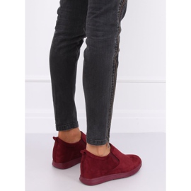 Sapatos em cunha oculta ZY-7K67 Vermelho 1