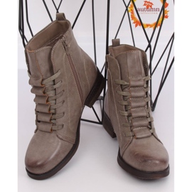 Botas de amarrar bege F2801 Khaki 1 Botas de amarrar bege F2801 Khaki 1