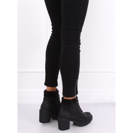 Botas pretas VQ-18 pretas com cordões preto 2 Botas pretas VQ-18 pretas com cordões preto 2