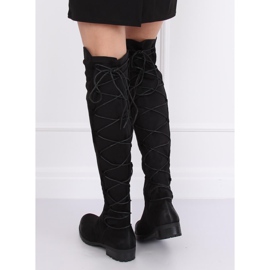 Botas de equitação pretas F2020 pretas com parte superior flexível preto 2 Botas de equitação pretas F2020 pretas com parte superior flexível preto 2