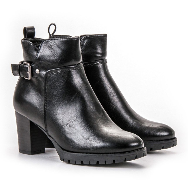 Vinceza Botas elegantes para o outono preto 2