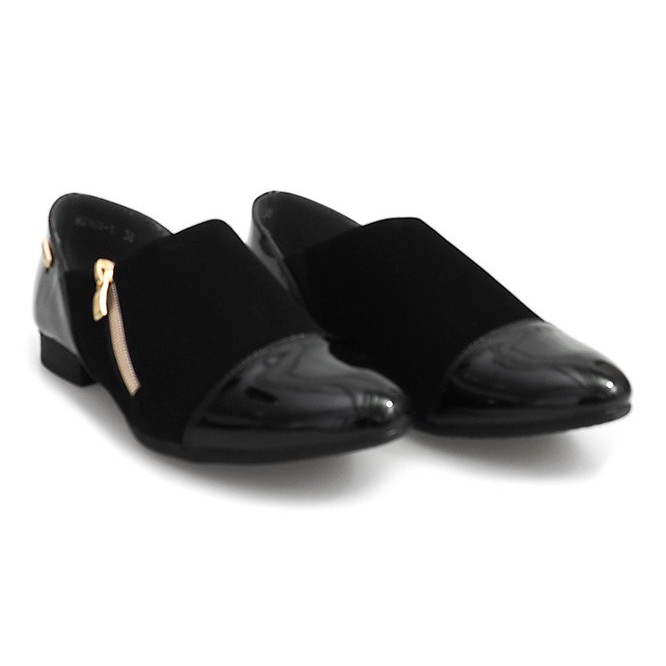 Sapatos Clássicos com Zíper MS164 Preto 1