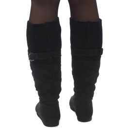 Botas Saszki Botas SH11-094 pretas preto 1