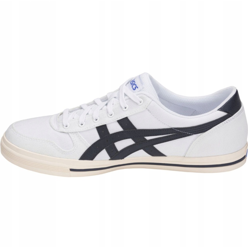 Sapatos Asics Aaron M 1201A008 101 branco azul marinho 1