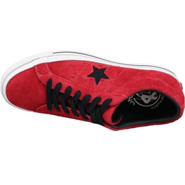 Sapatos vermelhos Converse One Star M 163246C 2