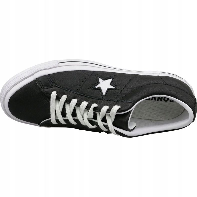 Sapatos Converse One Star Ox 163385C pretos 2