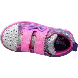 Sapatos Skechers Sparkle Lite Jr 20147N-PRMT rosa 2