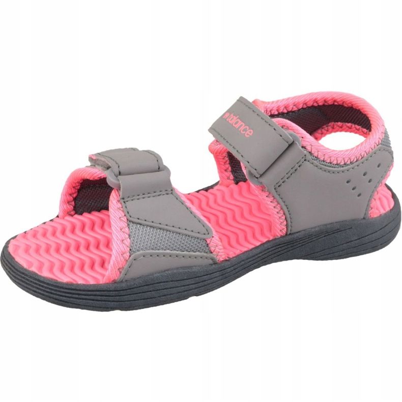 Sandálias cinza New Balance Jr K2004PKG rosa 1