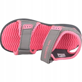 Sandálias cinza New Balance Jr K2004PKG rosa 2