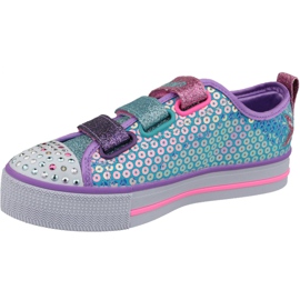 Sapatos azuis Skechers Twinkle Lite Jr 20062L-TQMT azul multicolorido 1 Sapatos azuis Skechers Twinkle Lite Jr 20062L-TQMT azul multicolorido 1
