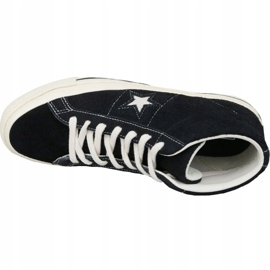 Sapatos Converse One Star Ox Mid Vintage Suede M 157701C preto 2