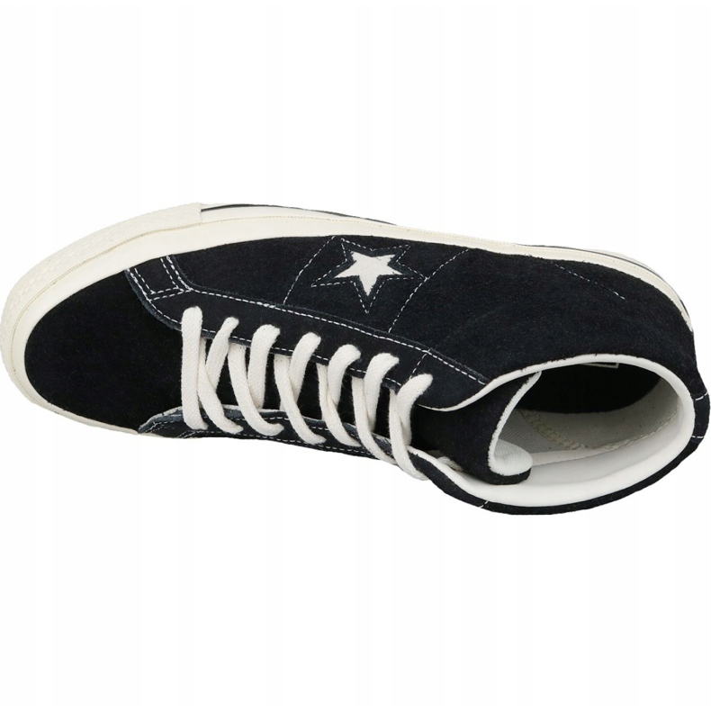 Sapatos Converse One Star Ox Mid Vintage Suede M 157701C preto 2