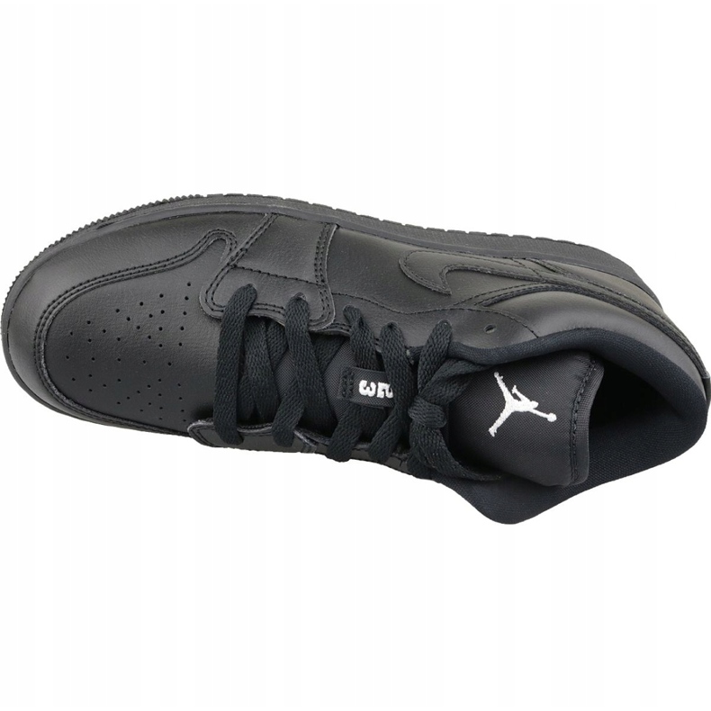 Sapatos pretos Nike Jordan Air 1 Low Bg M 553560-006 2