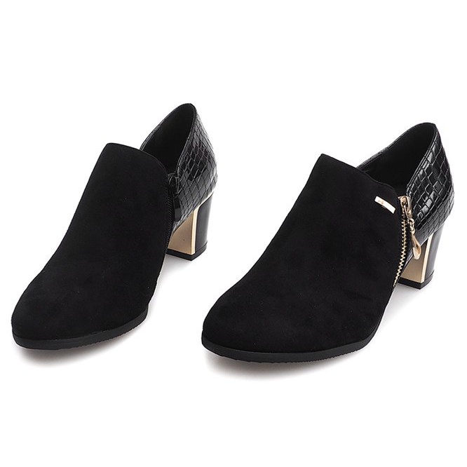 Botas de salto 6661 pretas preto 1