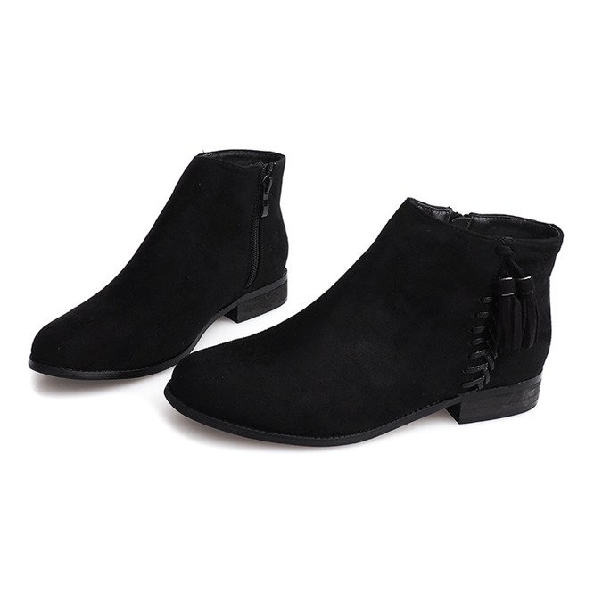 Botas de camurça Boho 99-8 Preto 1