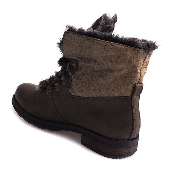 Botas Quentes Botas Jodhpur Pele X467 Verde multicolorido 1