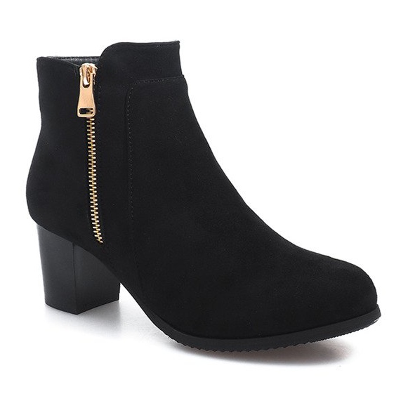 Botas de salto J0049-1 pretas preto 1
