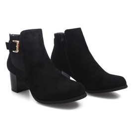 Botas de salto J0052-1 pretas preto 1