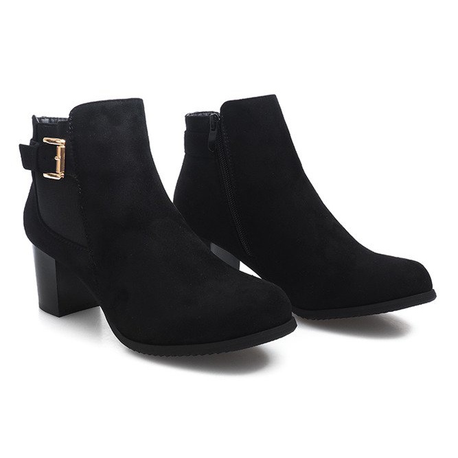 Botas de salto J0052-1 pretas preto 1