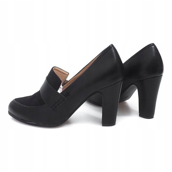 Sapatos em uma barra D11 preta preto 1