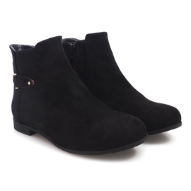Botas de camurça com elástico 3670 preto 1