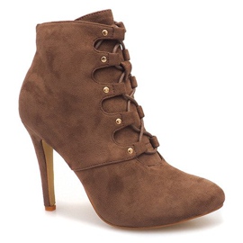 Botas de salto alto H253 Khaki multicolorido verde 1