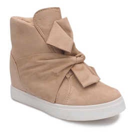 Tênis Wedge 1787 Beige bege 2