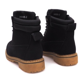 Botas de madeira isoladas H88B pretas preto 2