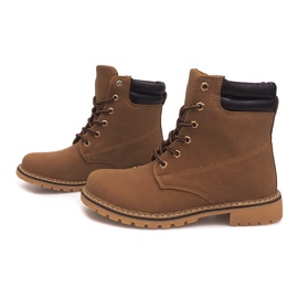 Botas de madeira R-8 Camel marrom 1