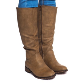 Botas altas quentes BL2830 cáqui verde 1
