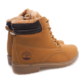 Botas de madeira isoladas BED01 Camel marrom 1