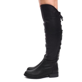 Botas elegantes F103 pretas preto 2