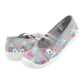 Calçados infantis Befado 116Y261 azul rosa cinza verde amarelo 4