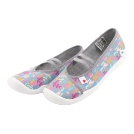 Calçados infantis Befado 116Y261 azul rosa cinza verde amarelo 3