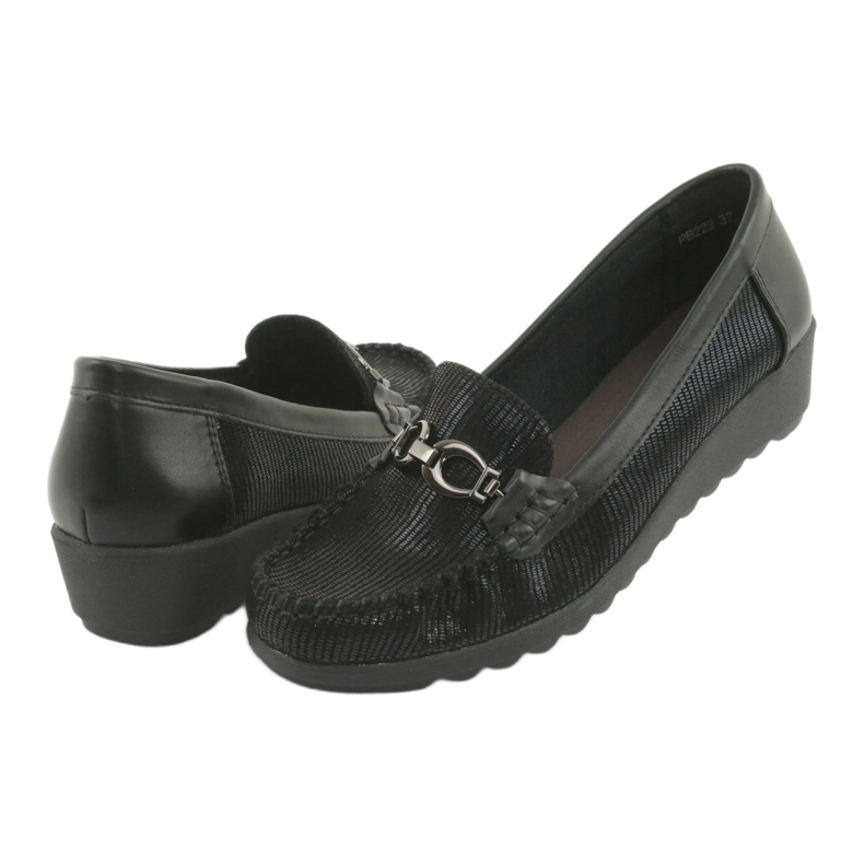 Black Mocassins wedge Sergio Leone PB223 preto 4