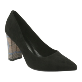 Sapatos de camurça Filippo 1103 preto 1