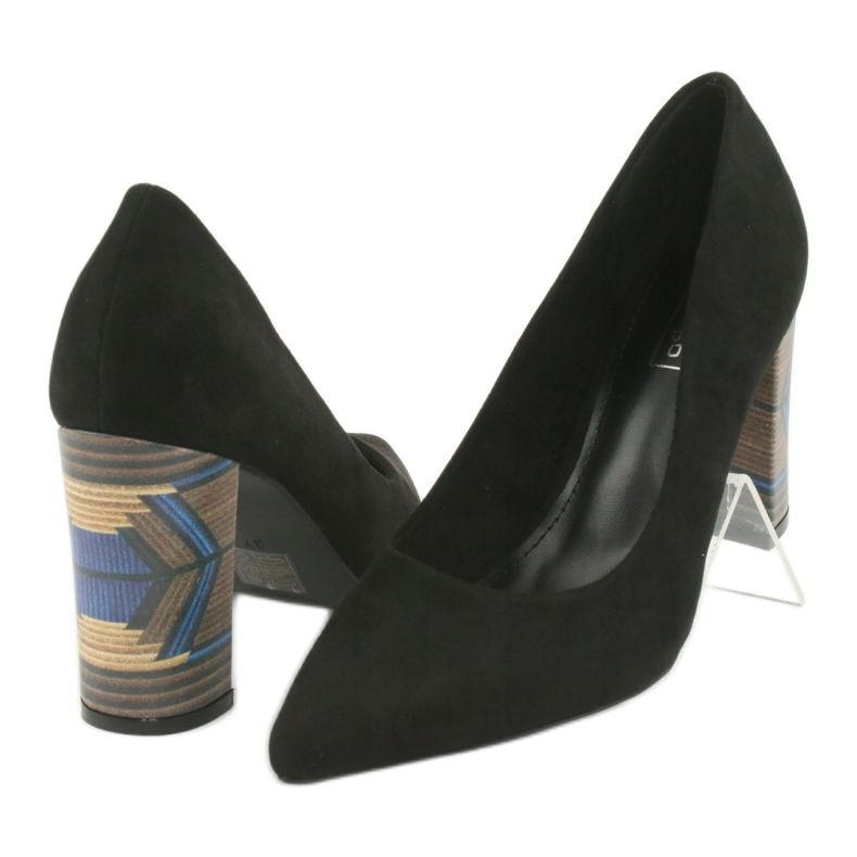 Sapatos de camurça Filippo 1103 preto 4