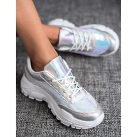 Marquiz Calçados Esportivos Com Lantejoulas cinza 1