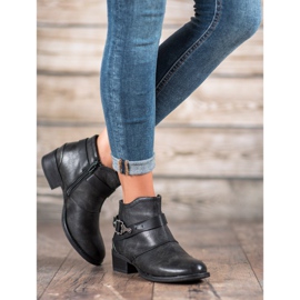 Groto Gogo Botas Com Fivela Decorativa preto 1